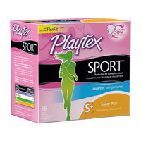 Playtex Sport Tampons Plastic Applicator Unscented