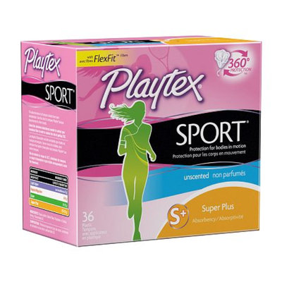 Playtex Sport Tampons Plastic Applicator Unscented