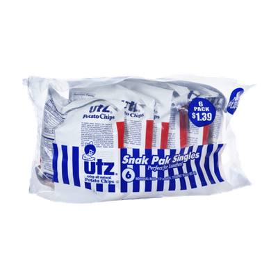 Utz Potato Chips Snak Pak Singles
