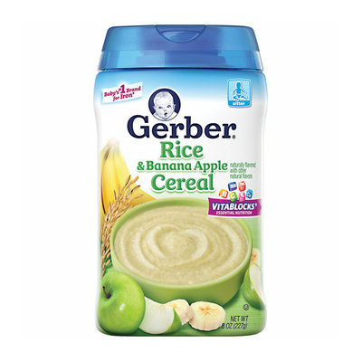 Gerber Rice & Banana Apple Cereal Baby Food