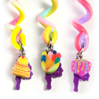 Spaghetti Headz Orange & Pink Feather Hair Twist Set