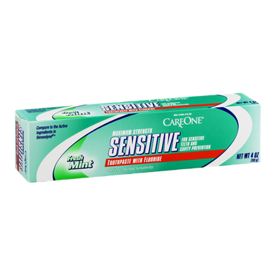 CareOne Maximum Strength Sensitive Toothpaste Fresh Mint