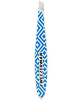 Tweezerman Mix n' Match Runway Print Collection Mini Slant Tweezer - Neon Blue