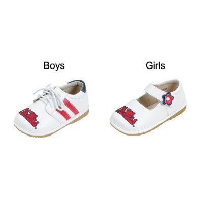 Team Squeaks Mississippi (Ole Miss) Boys & Girls Squeaky Shoes