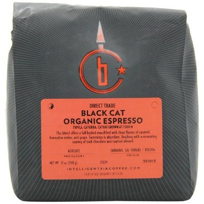 Intelligentsia Black Cat Organic Espresso, Whole Bean Coffee, 12-Ounce