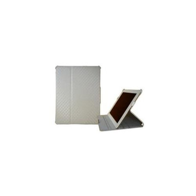 Grooving ID201-SH-001 Grooving Argyle Slim Folio case for iPad 2 White Tan
