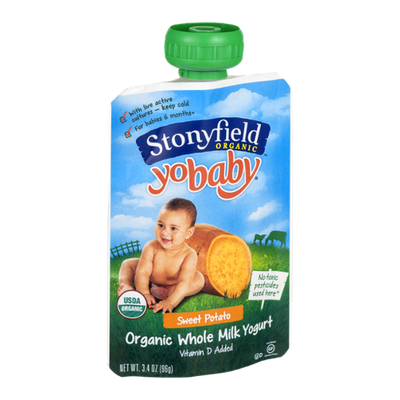 Stonyfield Organic Yobaby Organic Whole Milk Yogurt Sweet Potato