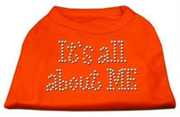 Ahi It's All About Me Rhinestone Shirts Orange Sm (10)