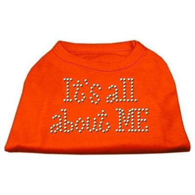 Ahi It's All About Me Rhinestone Shirts Orange Sm (10)