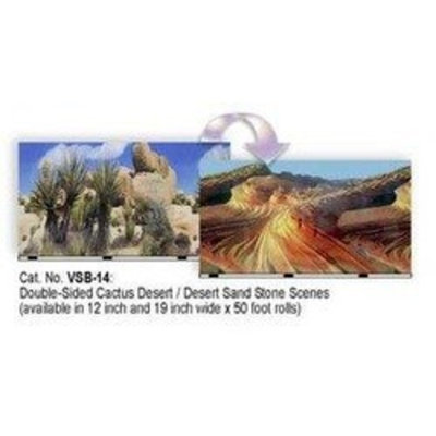 Blue Ribbon Desert Cact Background Double Sided Size: 12 x 50