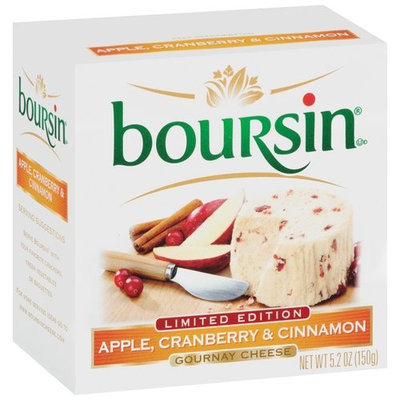 Boursin Apple Cranberry & Cinnamon Gournay Cheese, 5.2 oz