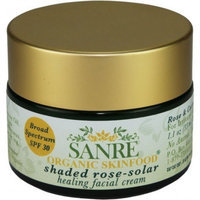 SanRe Organic Skinfood - Shaded Rose - Organic Rose and Coconut Healing Day Cream For Irritated/Psoriasis and/or Eczema Prone Skin - SPF 30