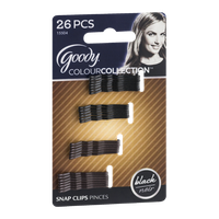 Goody ColourCollection Snap Clips Black - 26 CT
