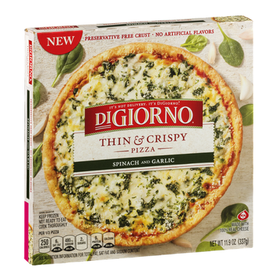 DiGiorno Thin & Crispy Pizza Spinach and Garlic
