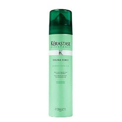 KERASTASE by Kerastase: RESISTANCE DOUBLE FORCE CONTROLLED HOLD MULTI PROTECTIVE SPRAY FOR WEAKENED HAIR 9 OZ