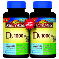 Nature Made Vitamin D3 1000 IU Supplement Liquid Softgels