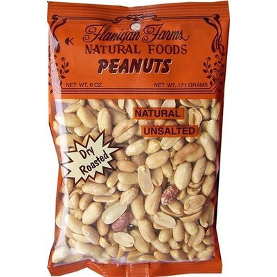 Flanigan Farms Peanuts, Dry Roasted, Unsalted, 6oz