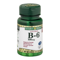 Nature's Bounty Vitamin B-6 100 mg Tablets - 100 CT