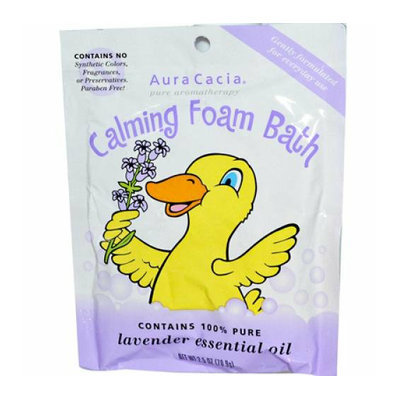 Aura Cacia Calming Foam Bath Lavender Essential Oil Case of 6 2.5 oz