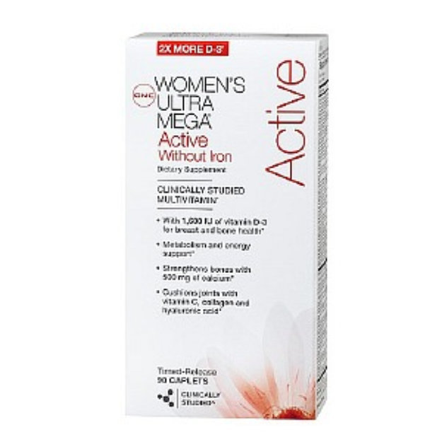 GNC Women's Ultra Mega Active without Iron Multivitamin Reviews 2019
