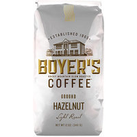 Boyer's Coffee Hazelnut Light Roast Ground Coffee, 12 oz