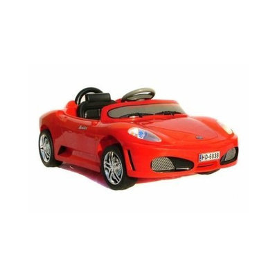 Raid Radio Remote Controlled Electric Ride-On Ferrari Sports Car for Kids Ages 3-5 w/ Lights & Sound Effect (Red)