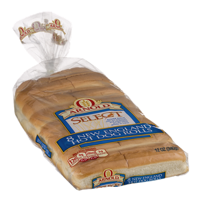 Arnold Select New England Hot Dog Rolls - 8 CT