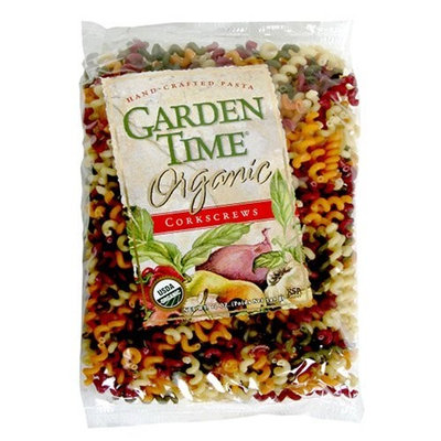 Garden Time Organic Four Color Corkscrews (Fusilli), 10-Ounce Packages (Pack of 12)