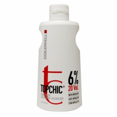 Goldwell Topchic Hair Color Coloration Cream Developer Lotion, 20 Volume/6%, 32 fl oz