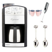 Capresso 465.05 CoffeeTeam TS 10-Cup Digital Coffeemaker and Thermal Carafe, With Two Bistro Coffee