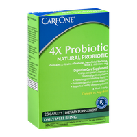 CareOne 4X Probiotic Caplets - 28 CT