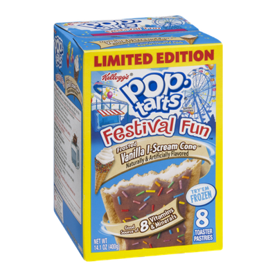 Kellogg's Pop-Tarts Festival Fun Frosted Vanilla I-Scream Cone Toaster Pastries