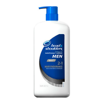 Head & Shoulders Hair Endurance For Men 2 in 1 Dandruff Shampoo & Conditioner with pump 33.8 Fl Oz
