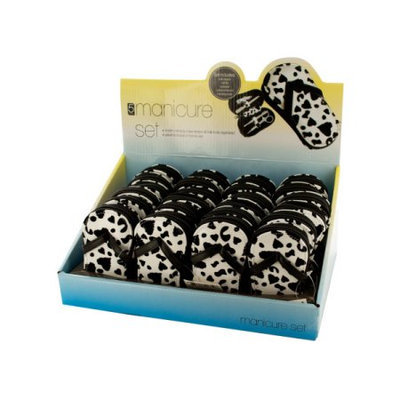 Kole Imports Bulk Buys Flip Flop Manicure Set Counter Top Display - Case 24