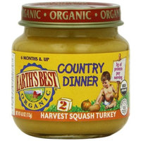 Earth's Best Organic Country Dinner Baby Food, Harvest Squash Turkey, 4 Ounce