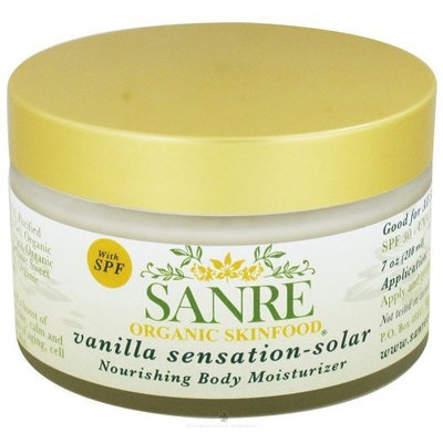 SanRe Organic Skinfood - Vanilla Sensation - Organic Nourishing Body Moisturizer For All Skin Types - SPF 30
