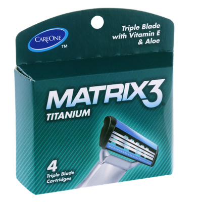 CareOne Matrix3 Triple Titanium Blade with Vitamin E and Aloe
