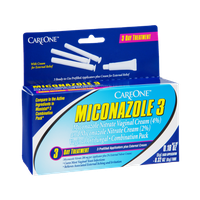 CareOne Miconazole 3 Viginal Antifungal 3 Day Treatment Combination Pack