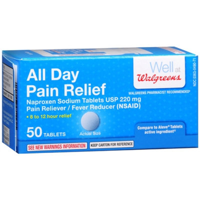 Walgreens All Day Pain Relief Tablets, 50 ea