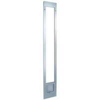 Ideal Pet 6.25 in. x 6.25 in. Small Cat Flap White Aluminum Pet Patio Door Fits 77.6 in. to 80.4 in. Standard Alum Slider