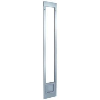 Ideal Pet 6.25 in. x 6.25 in. Small Cat Flap White Aluminum Pet Patio Door Fits 77.6 in. to 80.4 in. Standard Alum Slider
