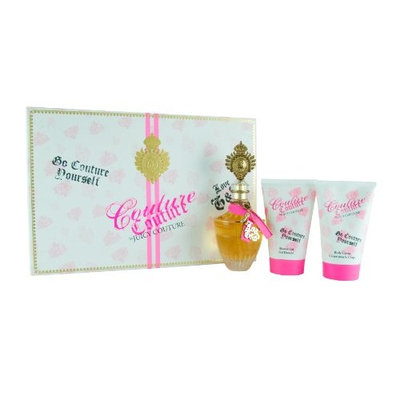 Couture Couture by Juicy Couture for Women 3 Piece Set Includes: 3.4 oz Eau de Parfum Spray + 4.2 oz Body Creme + 4.2 oz Shower Gel