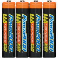 Power2000 XP4AAA-11 1150mAh NiMH AAA Rechargeable Batteries (4 Pack)