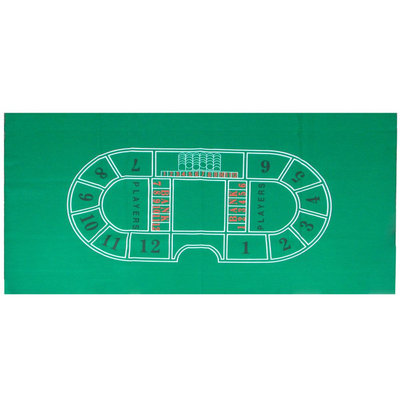Trademark Poker Baccarat Felt Layout - 36 x 72 inch