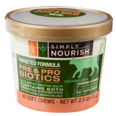 Simply NourishTM Pre & Pro Biotics Cat Soft Chews