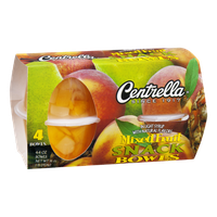 Centrella Snack Bowls Mixed Fruit - 4 CT