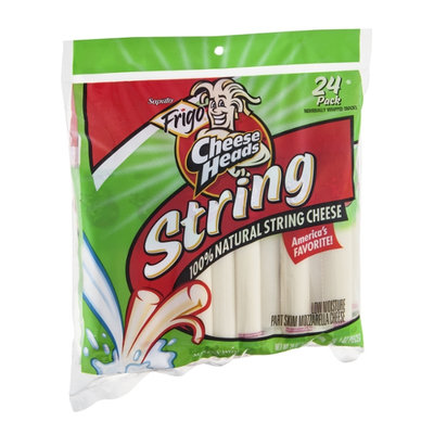 Frigo Cheese Heads 100% Natural String Cheese - 24 CT