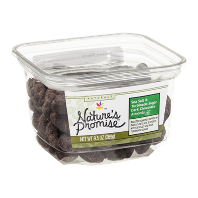 Nature's Promise Sea Salt & Turbinado Sugar Dark Chocolate Almonds