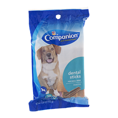 Companion Dental Sticks for Small Dogs - 10 CT