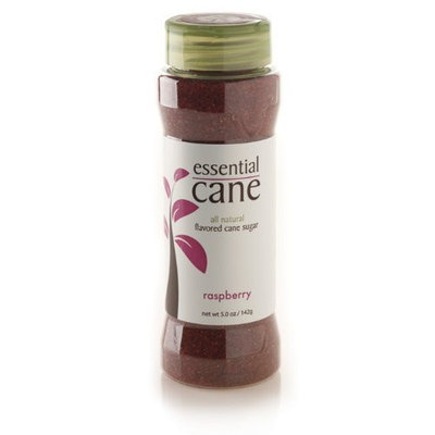 Essential Cane Raspberry Flavored Cane Sugar, 5-Ounce Jars (Pack of 3)